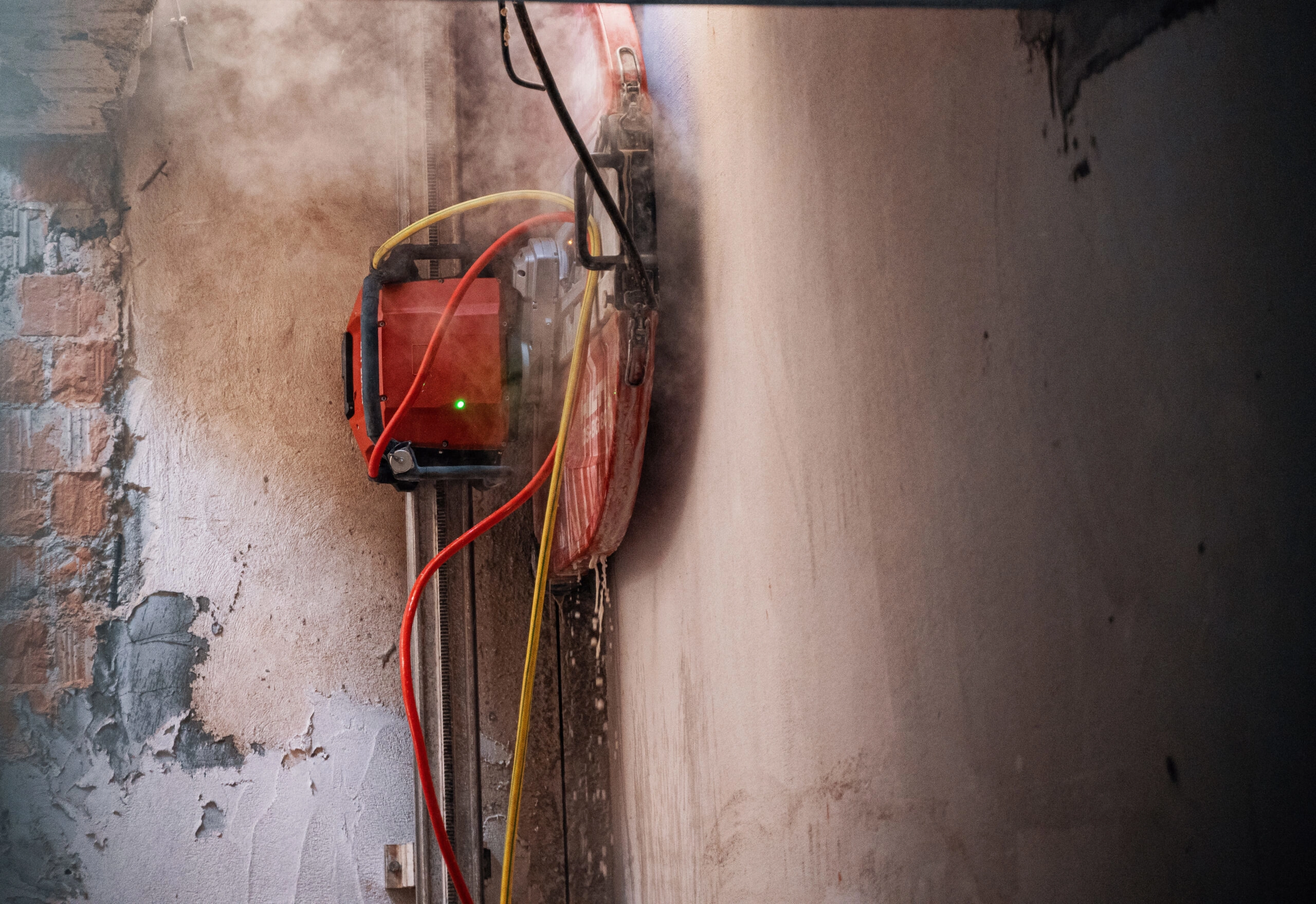 Rezanie otvoru diamantovou stenovou pílou